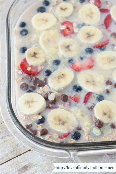 overnight baked oatmeal casserole.